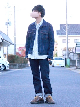 「レイヤードstyle」｜おさかなさん（メンズ・169cm）の冬コーディネート