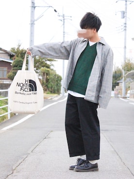 おさかなさん（メンズ・169cm）の春コーディネート