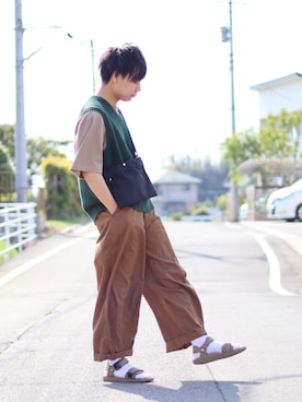 「Right-on（ライトオン）のアイテム（シューズ）」を使った、おさかなさん（メンズ・169cm）の春コーディネート