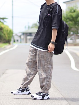 「Right-on（ライトオン）のアイテム（タンクトップ）」を使った、おさかなさん（メンズ・169cm）の夏コーディネート