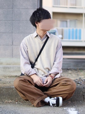 おさかなさん（メンズ・169cm）の秋コーディネート