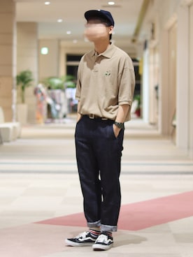 「Right-on（ライトオン）のアイテム（キャップ）」を使った、おさかなさん（メンズ・169cm）の夏コーディネート