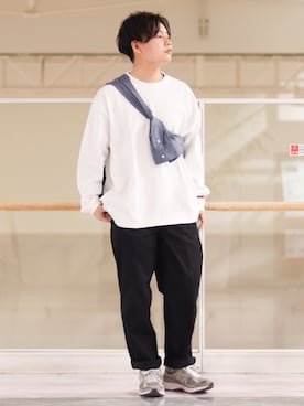 「BACK NUMBER（バックナンバー）のアイテム（チノパンツ）」を使った、おさかなさん（メンズ・169cm）の冬コーディネート