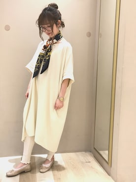 「HERMES」｜「アイテム（ワンピース/ドレス）」を使った、sakuraさん（レディース・153cm）の春コーディネート