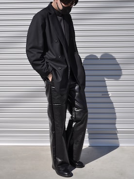 「MM6 Maison Margiela（ｴﾑｴﾑｼｯｸｽ ﾒｿﾞﾝ ﾏﾙｼﾞｪﾗ）のアイテム（パンツ）」を使った、あきよし∞さん（メンズ・183cm）の春コーディネート