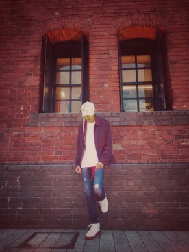 「HARE（ハレ）のアイテム（その他アウター）」を使った、ゆういさん（メンズ・168cm）の秋コーディネート