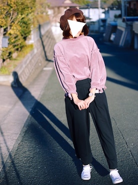 「chambre de charme（シャンブルドゥシャーム）のアイテム（その他トップス）」を使った、ma-yaさん（レディース・160cm）の春コーディネート