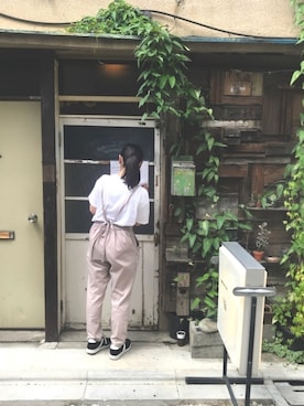 「OLIVE des OLIVE（オリーブデオリーブ）のアイテム（オールインワン・サロペット）」を使った、miyuuuuuuuu36さん（レディース・153cm）の冬コーディネート