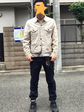 「FLAGSTUFF（フラグスタフ）のアイテム（パンツ）」を使った、AakaShanさん（メンズ・183cm）の夏コーディネート