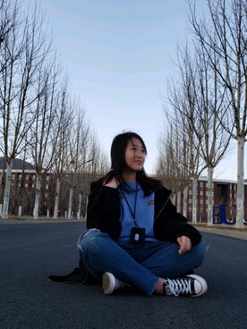 「ONLY（オンリー）のアイテム（パンツ）」を使った、🍦さん（レディース・166cm）の春コーディネート