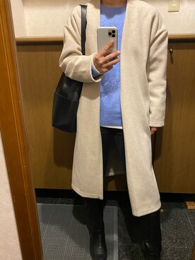 「BAYFLOW（ベイフロー）のアイテム（その他アウター）」を使った、siさん（レディース・156cm）の冬コーディネート