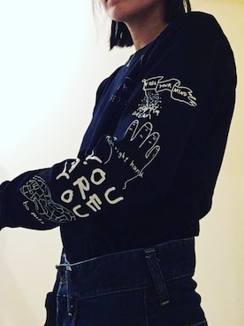 「OMIYAGE（オミヤゲ）のアイテム」を使った、R.Ｐ.O.ayamiさん（レディース・162cm）の春コーディネート