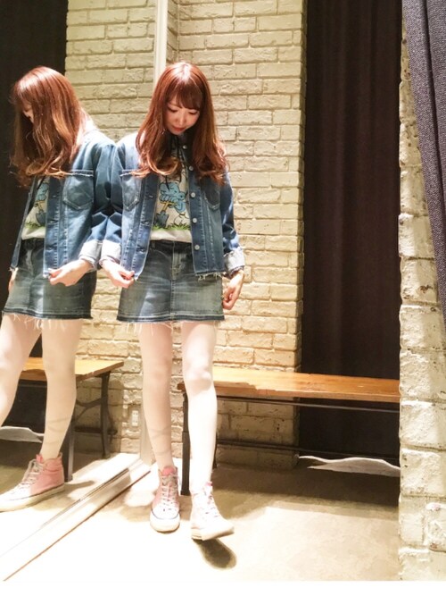 Nagisa Hysteric Glamourアミュプラザ博多店 Hysteric Glamourのデニムジャケットを使ったコーディネート Wear Nagisa Hysteric Glamourアミュプラザ博多店 Hysteric Glamourのデニムジャケットを使ったコーディネート Wear