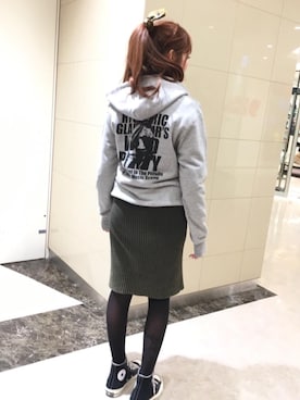 「ビッグサイズコーデ」｜NAGISAさん（レディース・160cm）の冬コーディネート