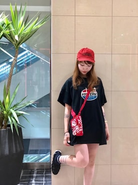 「サマーニット」｜「アイテム（雑貨/ホビー）」を使った、NAGISAさん（レディース・160cm）の夏コーディネート
