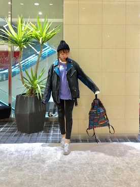 「ビックＴシャツ」｜NAGISAさん（レディース・160cm）の秋コーディネート