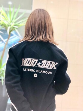 「パンクコーデ」｜「アイテム（ブルゾン）」を使った、NAGISAさん（レディース・160cm）の秋コーディネート