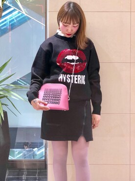 「パンクコーデ」｜「アイテム（バッグ）」を使った、NAGISAさん（レディース・160cm）の冬コーディネート