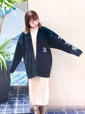 「パンクコーデ」｜「アイテム（ワンピース/ドレス）」を使った、NAGISAさん（レディース・160cm）の冬コーディネート
