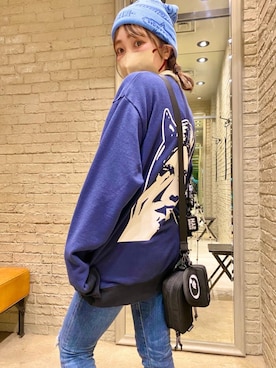 「でにむ」｜「アイテム（ニットキャップ/ビーニー）」を使った、NAGISAさん（レディース・160cm）の冬コーディネート