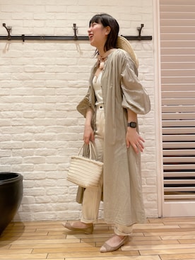 「URBAN RESEARCH DOORS（アーバンリサーチドアーズ）のハイライズデニムパンツ（デニムパンツ）」を使った、RIKAさん（レディース・164cm）の春コーディネート