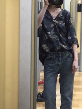 「OZOC（オゾック）のアイテム（アクセサリー）」を使った、ぬ🥚さん（レディース・165cm）の春コーディネート