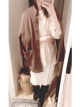 「TODAYFUL（トゥデイフル）のアイテム（カバーオール）」を使った、ぬ🥚さん（レディース・165cm）の秋コーディネート