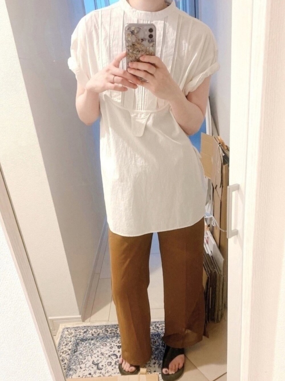 レディースHalfsleeve Dress Shirts todayful - シャツ/ブラウス(半袖 ...