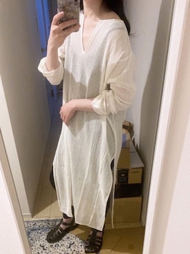 「CESMONY（チェスモニー）のアイテム」を使った、ぬ🥚さん（レディース・165cm）の春コーディネート
