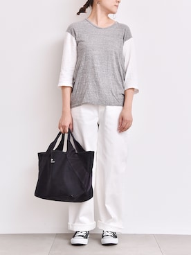 「BAG'n'NOUN（バッグンナウン）のアイテム」を使った、watanabe__さん（レディース・155cm）の夏コーディネート