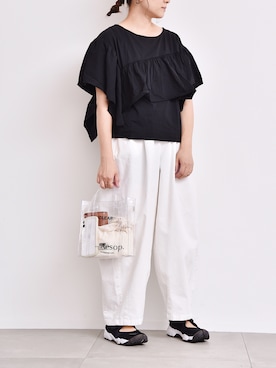 「アイテム（トートバッグ、その他）」を使った、watanabe__さん（レディース・155cm）の夏コーディネート