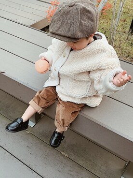 「FUN Fred Segal（ファンフレッドシーガル）のアイテム」を使った、マルコメさん（キッズ・90cm）の冬コーディネート