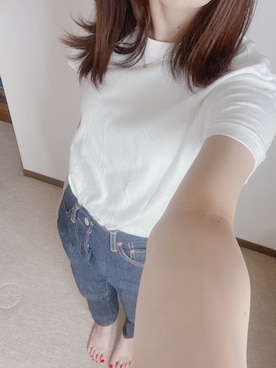 「THE SHINZONE（ザ　シンゾーン）のIVY JEANS（デニムパンツ）」を使った、hinaさん（レディース・150cm）の夏コーディネート