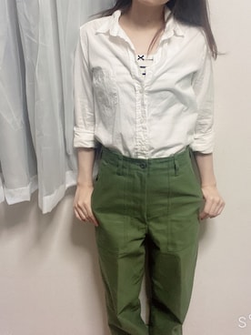「PETIT BATEAU（プチバトー）のアイテム（キャミソール）」を使った、hinaさん（レディース・150cm）の夏コーディネート