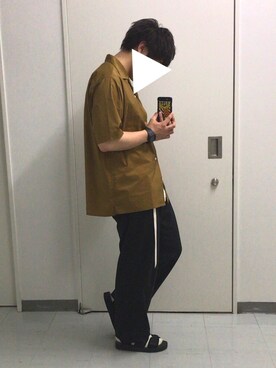 「SHIPS JET BLUE（シップスジェットブルー）のアイテム（サンダル）」を使った、まぼんさん（メンズ・171cm）の夏コーディネート