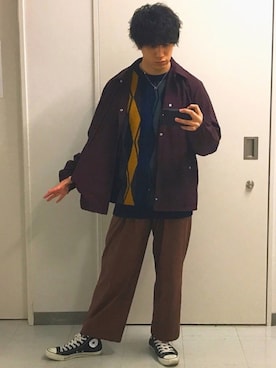 まぼんさん（メンズ・171cm）の秋コーディネート