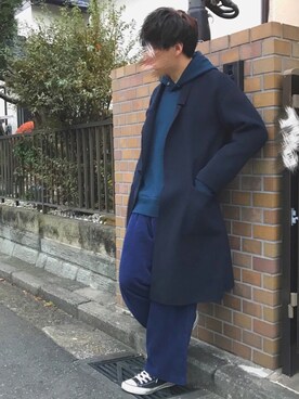 「JOURNAL STANDARD relume（ジャーナルスタンダード　レリューム）のアイテム（その他アウター）」を使った、まぼんさん（メンズ・171cm）の秋コーディネート