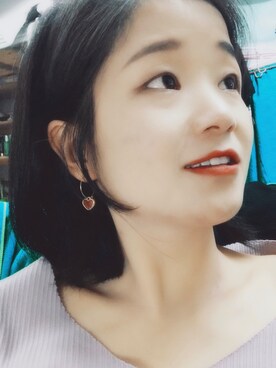 「アイテム（ピアス（両耳用））」を使った、认真吃每口饭さん（レディース・163cm・20代）の秋コーディネート