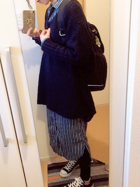 「antiqua」｜「アイテム（シャツワンピース）」を使った、ゆーこさん（レディース・155cm）の春コーディネート