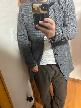 「BRAITONE（ブライトン）のアイテム」を使った、flocon de neige(ZOZOブランド化2021プロフ応援お願いします）さん（メンズ・177cm）の冬コーディネート