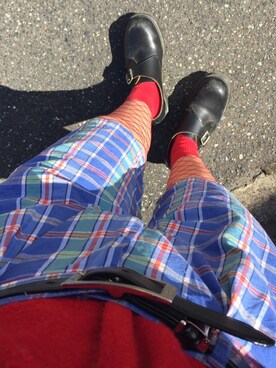 「Dr. Martens（ドクターマーチン）のアイテム（ブーツ、ブラック系）」を使った、zoumeiさん（レディース・158cm）の夏コーディネート