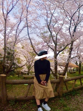 「MARY QUANT（マリークワント）のアイテム（帽子）」を使った、zoumeiさん（レディース・158cm）の春コーディネート