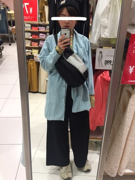 「courreges（クレージュ）のアイテム（ジャケット/アウター）」を使った、zoumeiさん（レディース・158cm）の春コーディネート