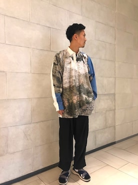 「doublet（ダブレット）のアイテム（シャツ/ブラウス）」を使った、tさん（メンズ・176cm）の夏コーディネート