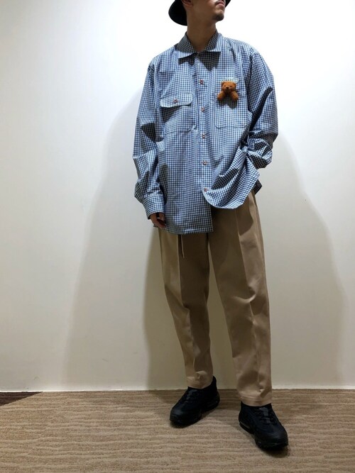 doublet（ダブレット）の「【doublet】MEN CHECK SHIRT WITH MY FRIEND