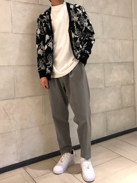 「Education from Youngmachines（エデュケーションフロムヤングマシーン）のアイテム」を使った、tさん（メンズ・176cm）の春コーディネート