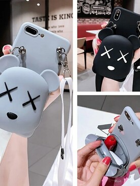 「Girly cute iPhone 12mini/12 pro/12 pro max case covers Luxury Brand（Tシャツ/カットソー、ホワイト系）」を使った、mossekeさんの秋コーディネート