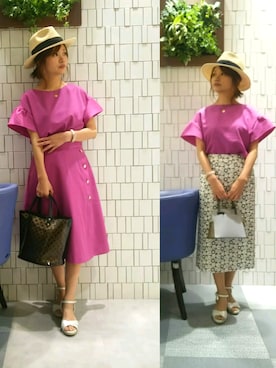 「Te chichi CLASSIC（テチチクラシック）のアイテム（バッグ）」を使った、Rieさん（レディース・150cm）の春コーディネート