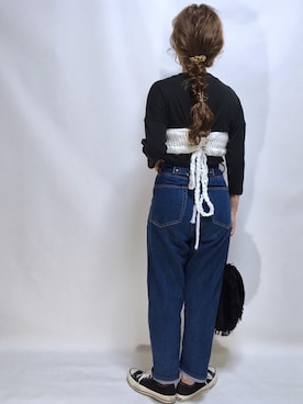 「アイテム（バレッタ/ヘアクリップ）」を使った、noooさん（レディース・155cm）の秋コーディネート
