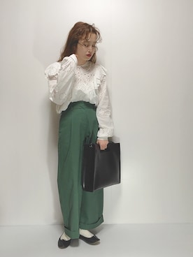 「YAHKI（ヤーキ）のアイテム」を使った、noooさん（レディース・155cm）の冬コーディネート